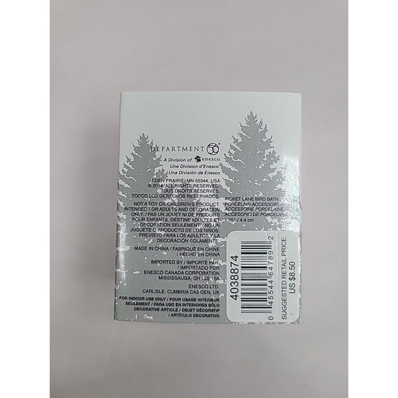 Dept 56 Picket Lane Bird Bath Village Accessory #4038874 - Picture 4 of 5